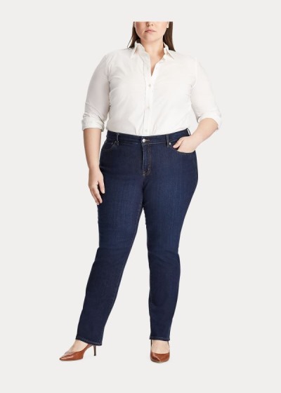 Jeans Ralph Lauren Mujer Azul Oscuro Rey Azules - Modern Straight Curvy - AQOBF3501